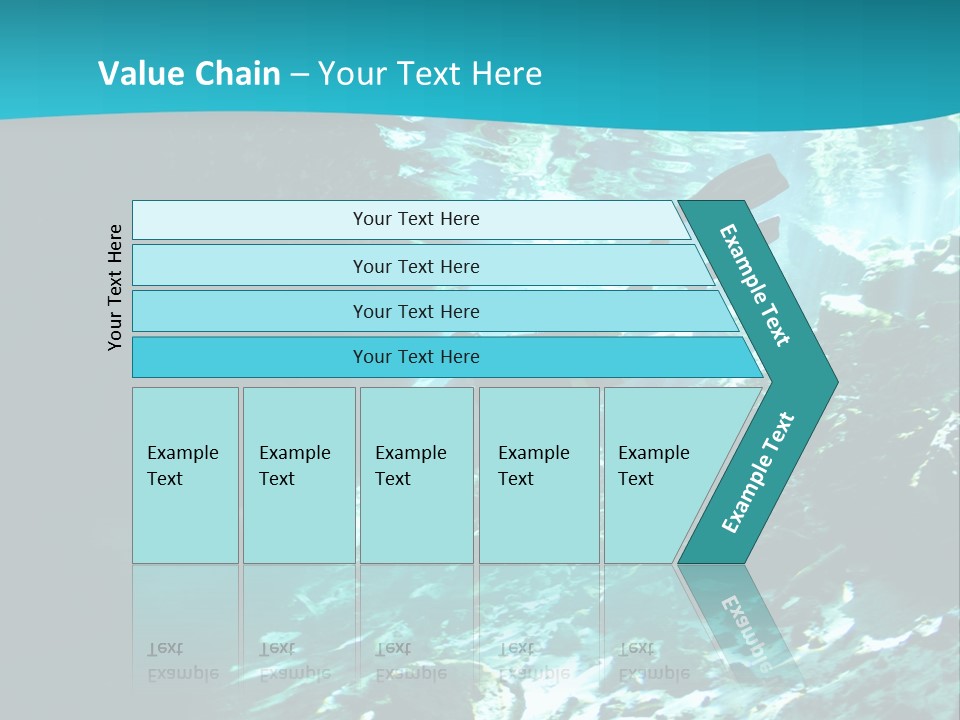 Geology Free Diving Fresh Water PowerPoint Template
