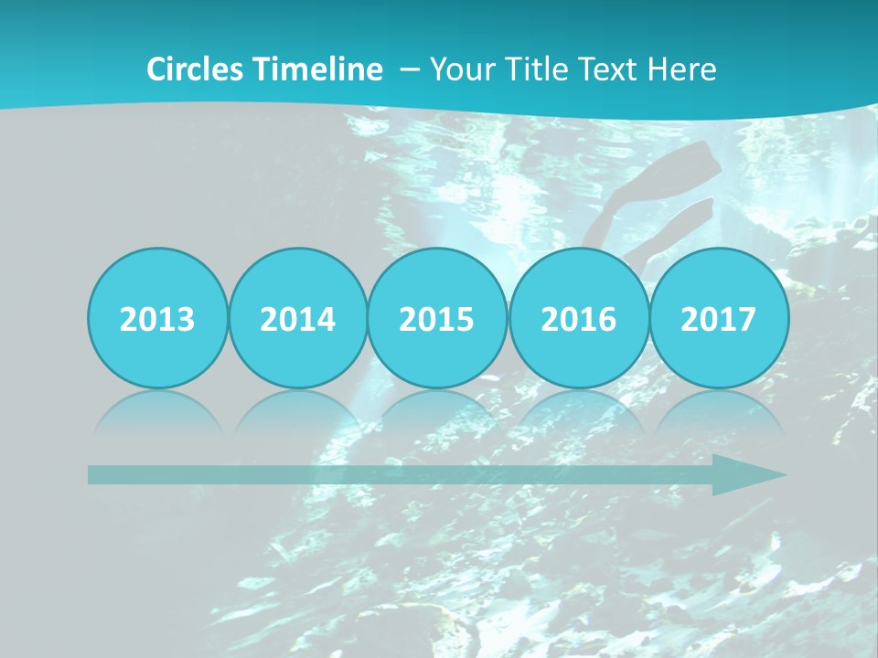 Geology Free Diving Fresh Water PowerPoint Template