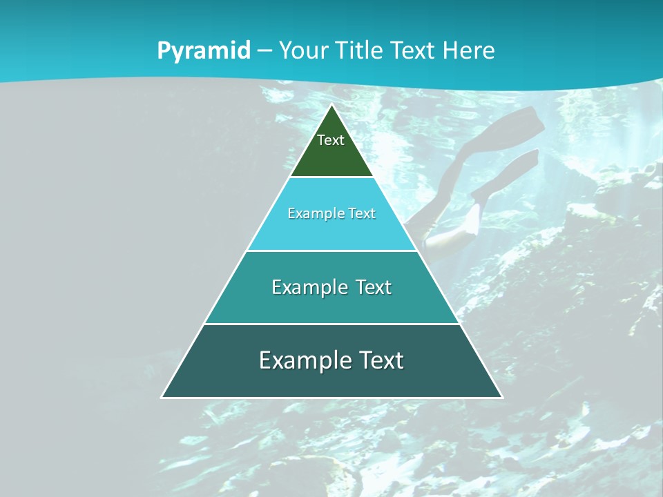Geology Free Diving Fresh Water PowerPoint Template