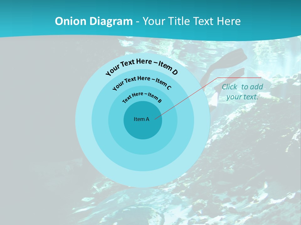Geology Free Diving Fresh Water PowerPoint Template