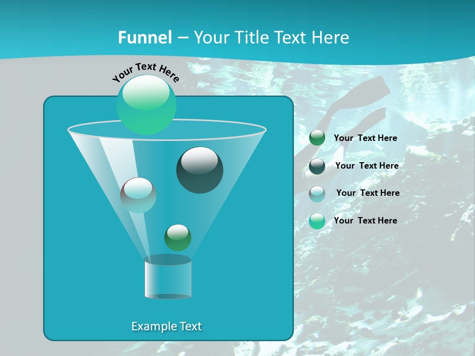 Geology Free Diving Fresh Water PowerPoint Template