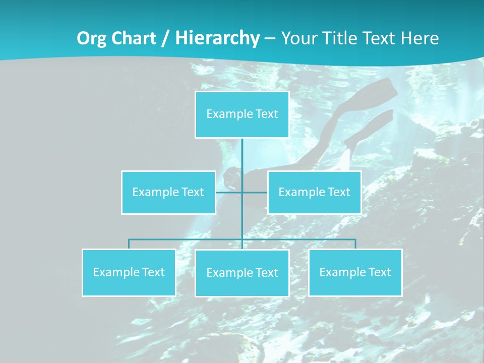 Geology Free Diving Fresh Water PowerPoint Template