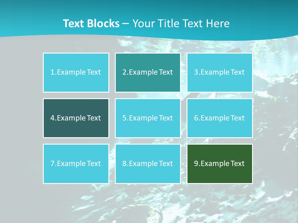 Geology Free Diving Fresh Water PowerPoint Template