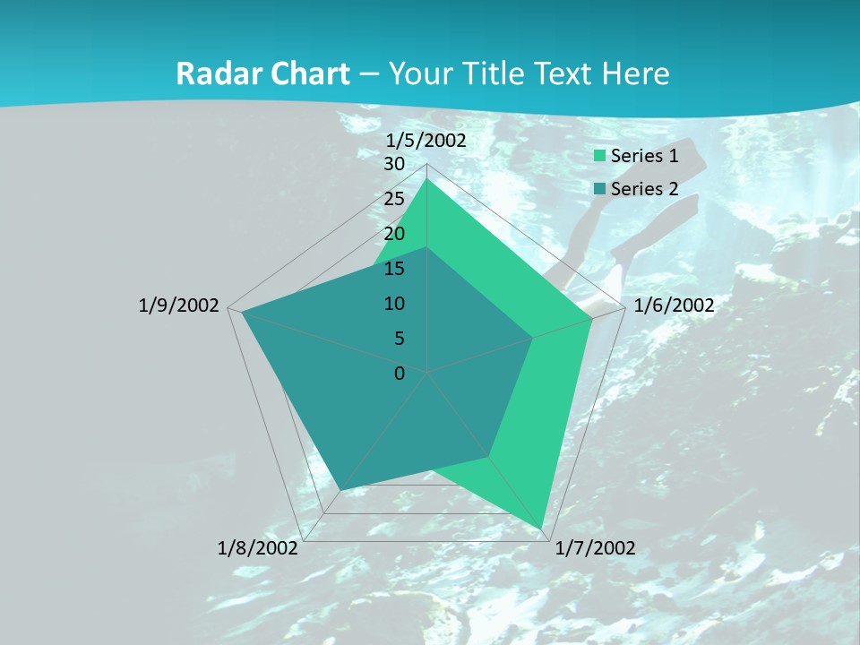 Geology Free Diving Fresh Water PowerPoint Template