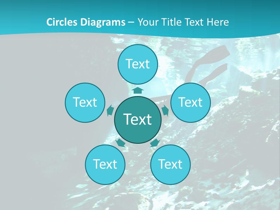 Geology Free Diving Fresh Water PowerPoint Template