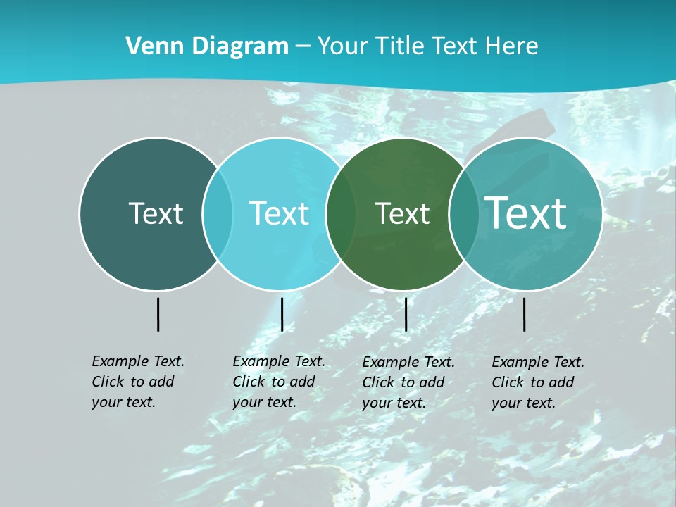 Geology Free Diving Fresh Water PowerPoint Template