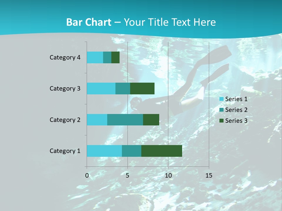 Geology Free Diving Fresh Water PowerPoint Template