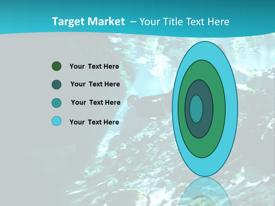 Geology Free Diving Fresh Water PowerPoint Template