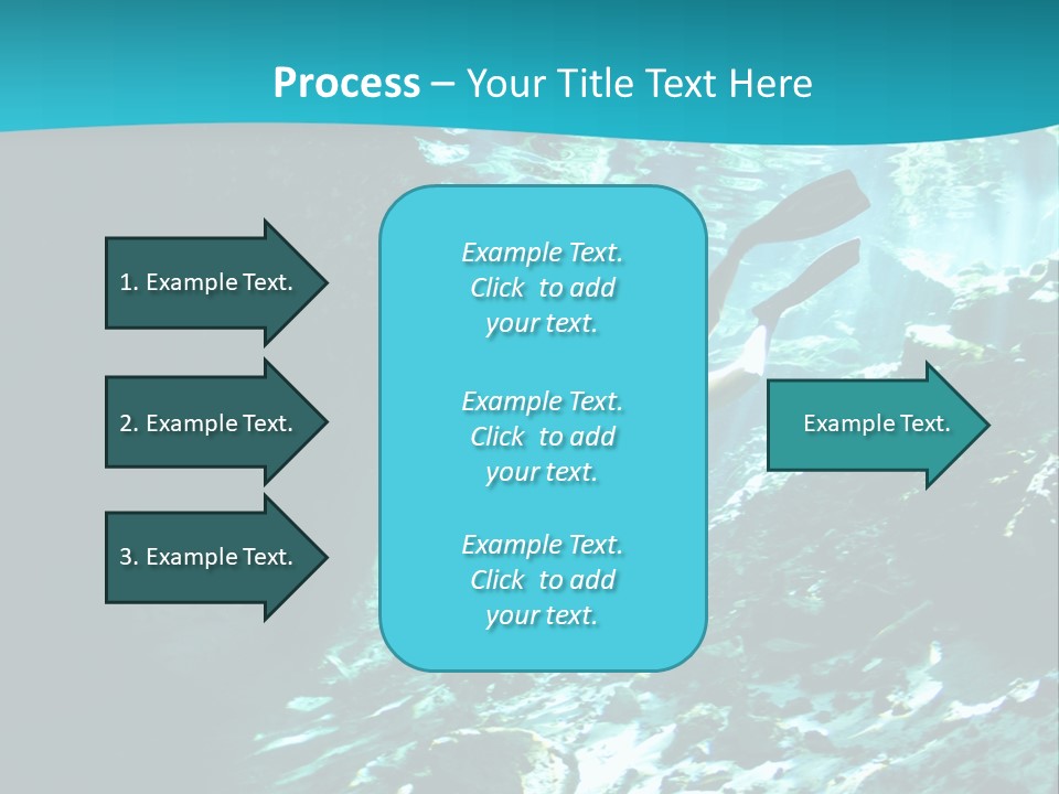 Geology Free Diving Fresh Water PowerPoint Template