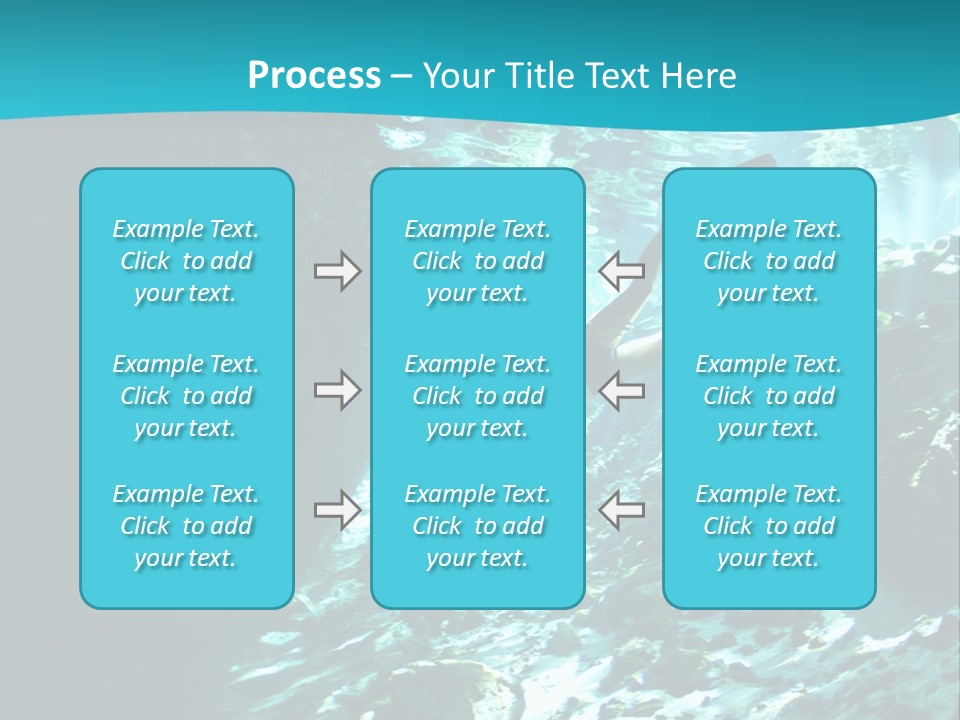 Geology Free Diving Fresh Water PowerPoint Template