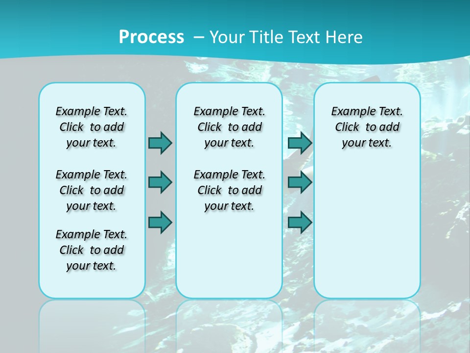 Geology Free Diving Fresh Water PowerPoint Template