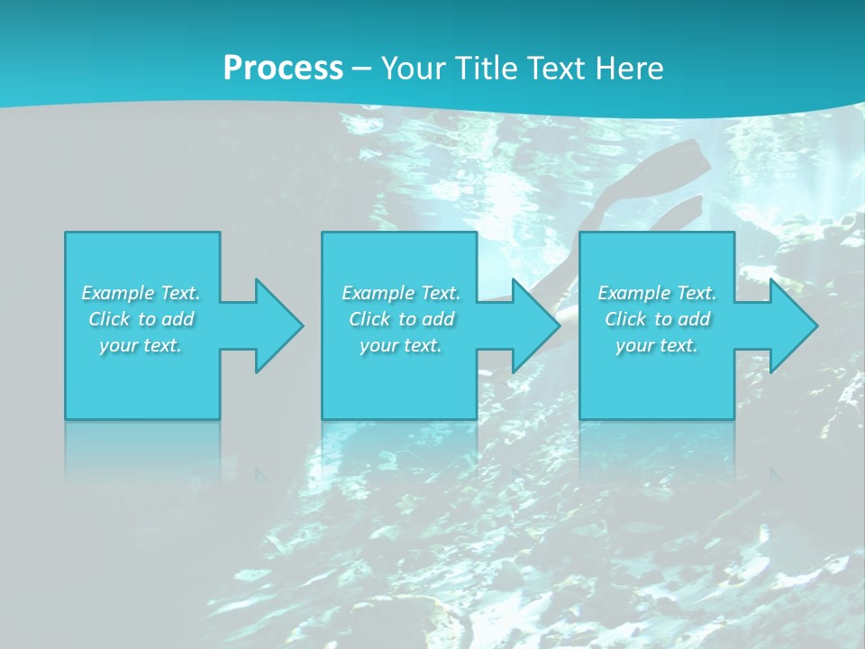 Geology Free Diving Fresh Water PowerPoint Template