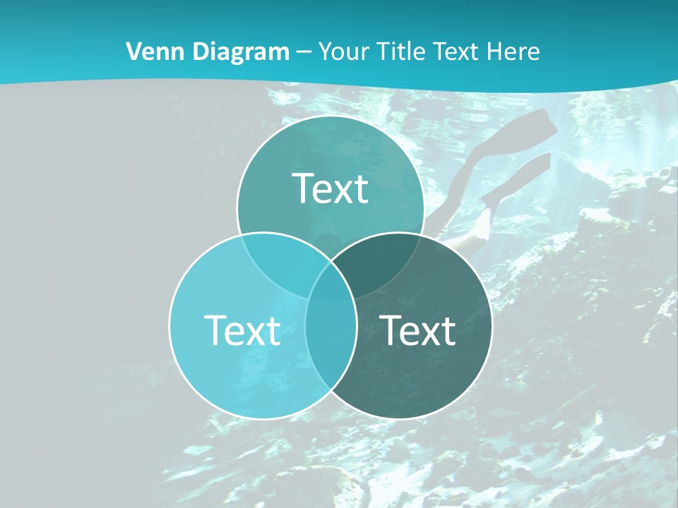 Geology Free Diving Fresh Water PowerPoint Template