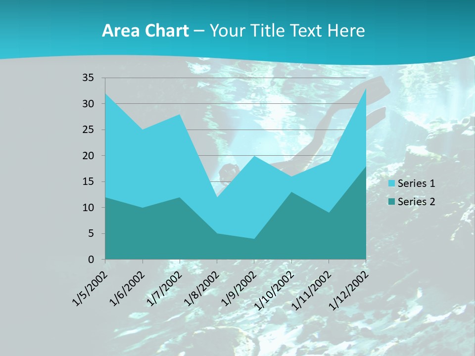 Geology Free Diving Fresh Water PowerPoint Template