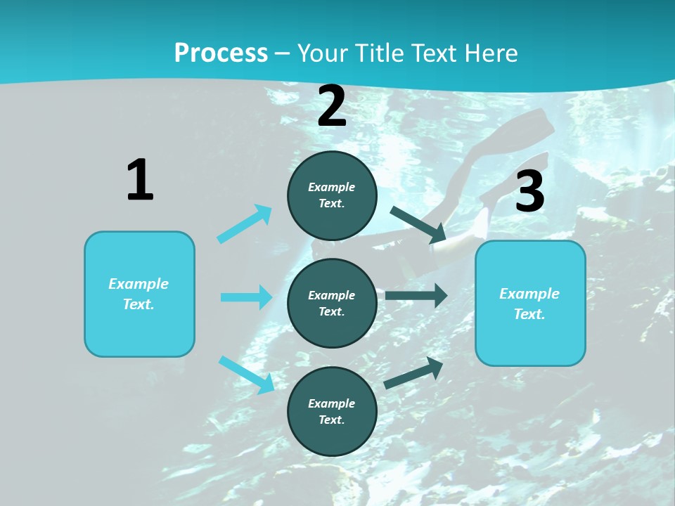 Geology Free Diving Fresh Water PowerPoint Template