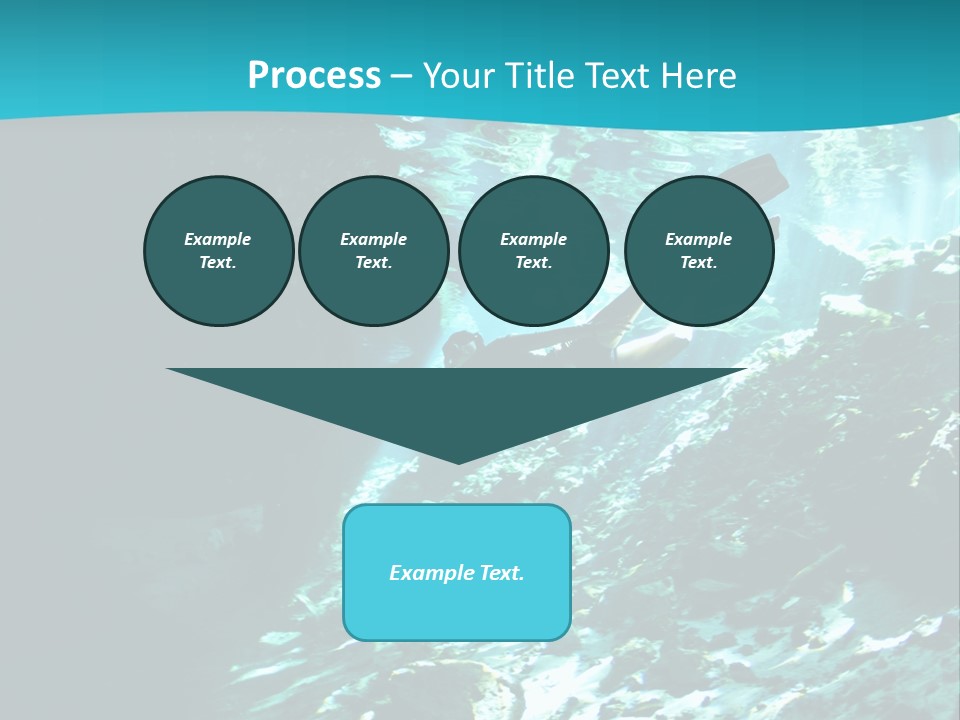 Geology Free Diving Fresh Water PowerPoint Template