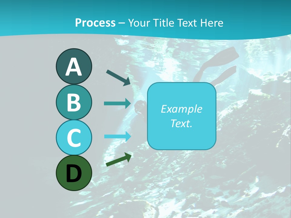 Geology Free Diving Fresh Water PowerPoint Template