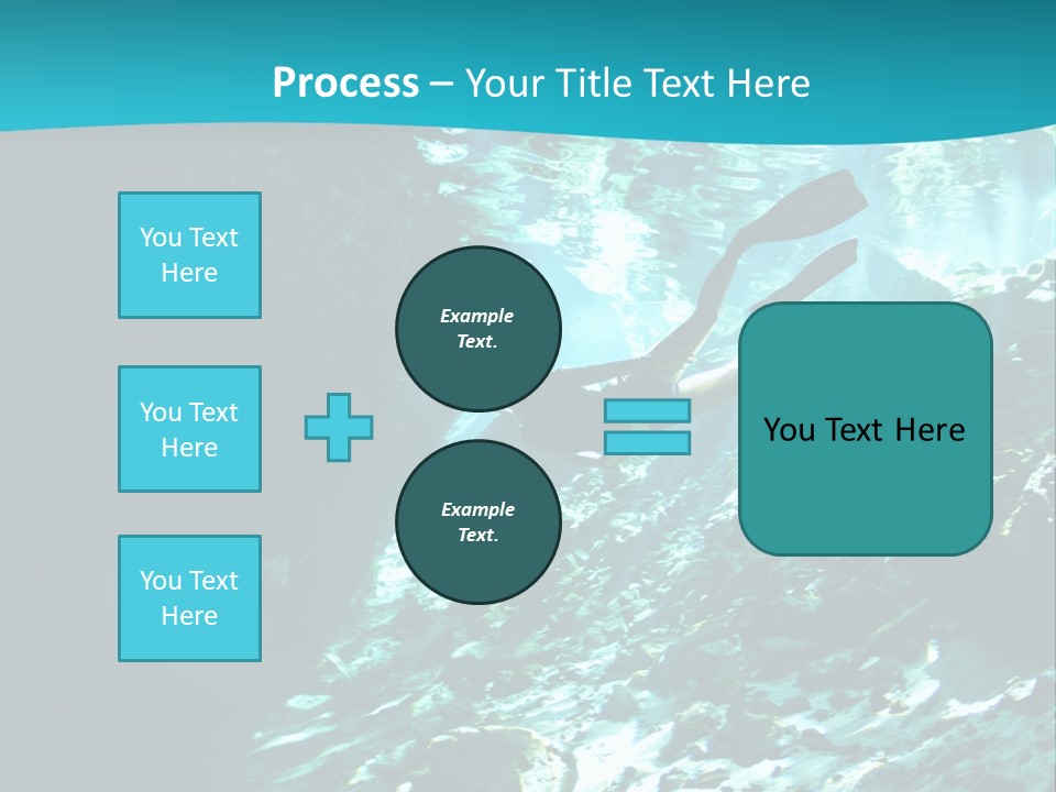 Geology Free Diving Fresh Water PowerPoint Template