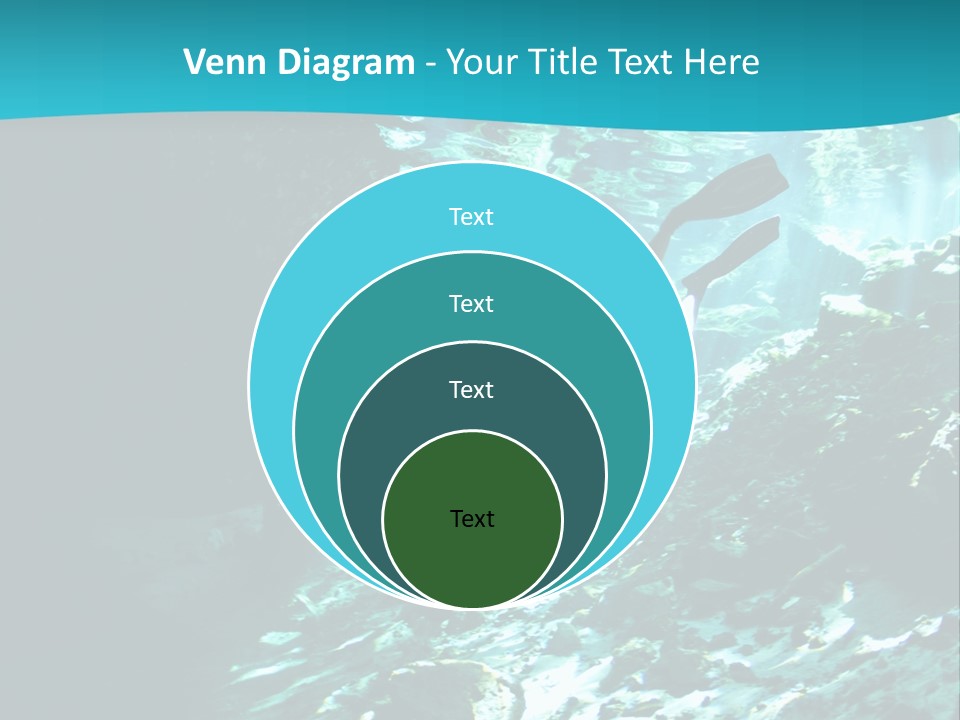 Geology Free Diving Fresh Water PowerPoint Template