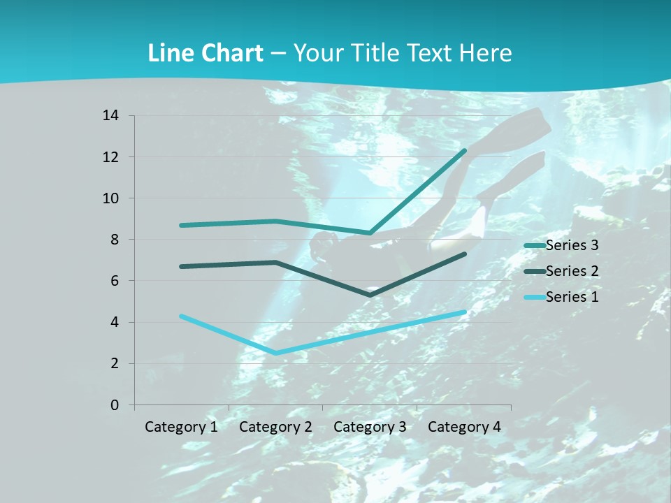 Geology Free Diving Fresh Water PowerPoint Template