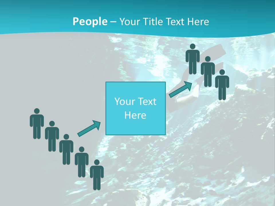 Geology Free Diving Fresh Water PowerPoint Template