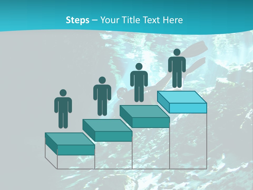 Geology Free Diving Fresh Water PowerPoint Template