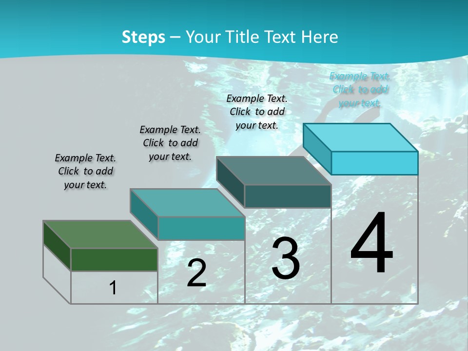 Geology Free Diving Fresh Water PowerPoint Template