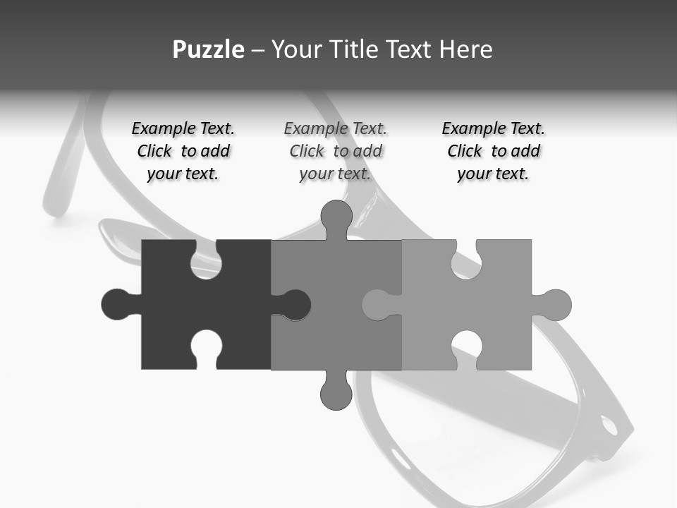 Eyes Lifestyle Eyeglasses PowerPoint Template