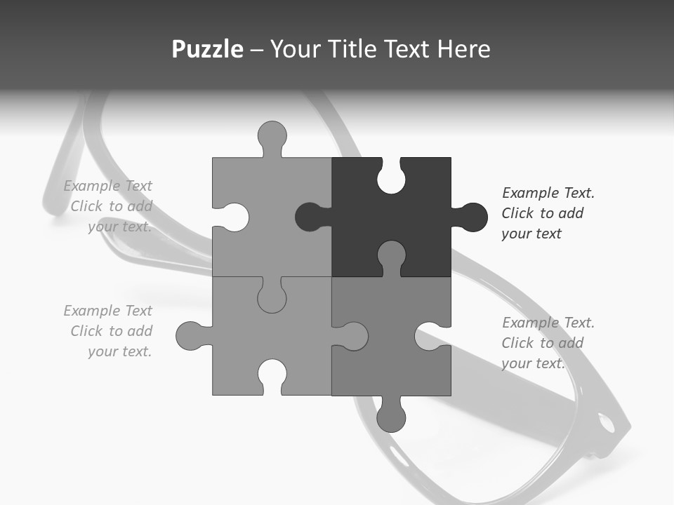 Eyes Lifestyle Eyeglasses PowerPoint Template