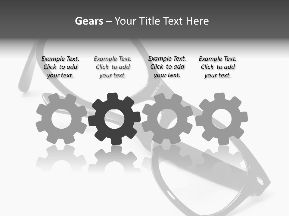 Eyes Lifestyle Eyeglasses PowerPoint Template