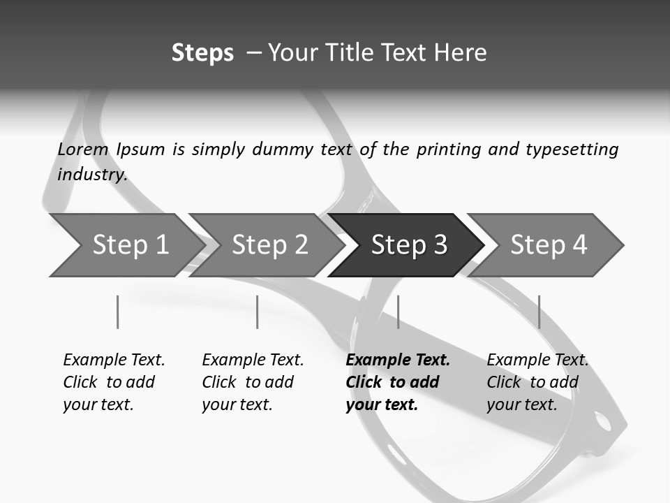 Eyes Lifestyle Eyeglasses PowerPoint Template