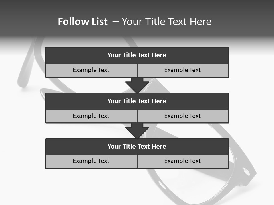 Eyes Lifestyle Eyeglasses PowerPoint Template