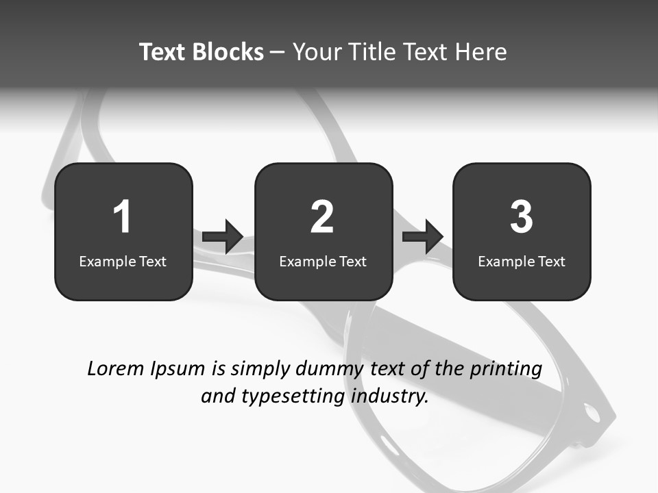 Eyes Lifestyle Eyeglasses PowerPoint Template