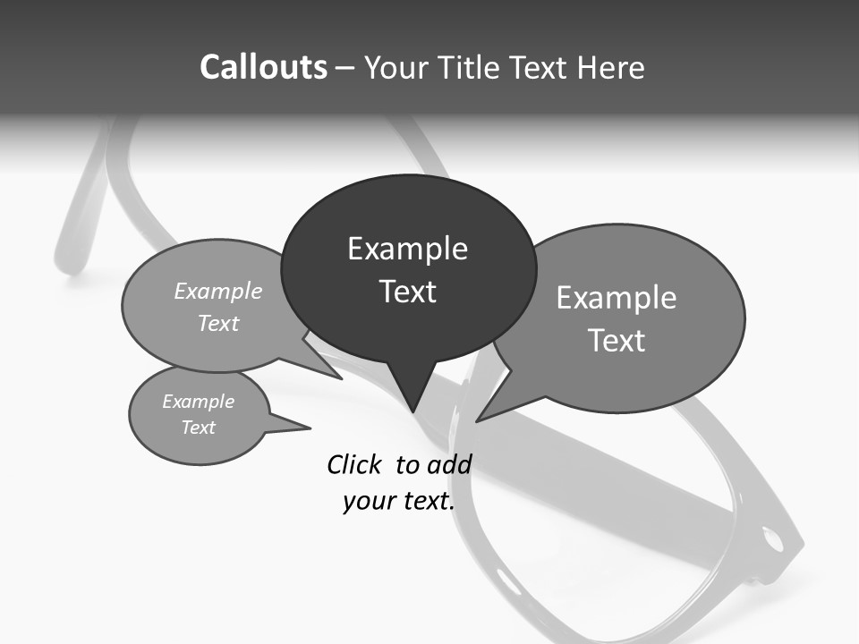 Eyes Lifestyle Eyeglasses PowerPoint Template
