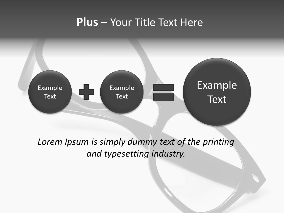 Eyes Lifestyle Eyeglasses PowerPoint Template