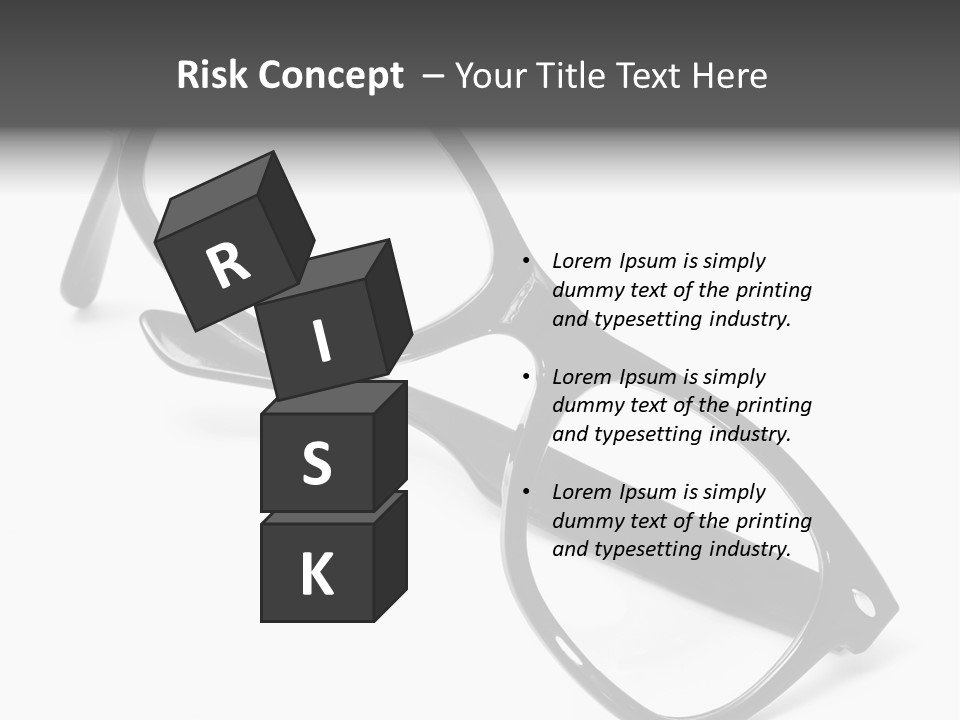 Eyes Lifestyle Eyeglasses PowerPoint Template