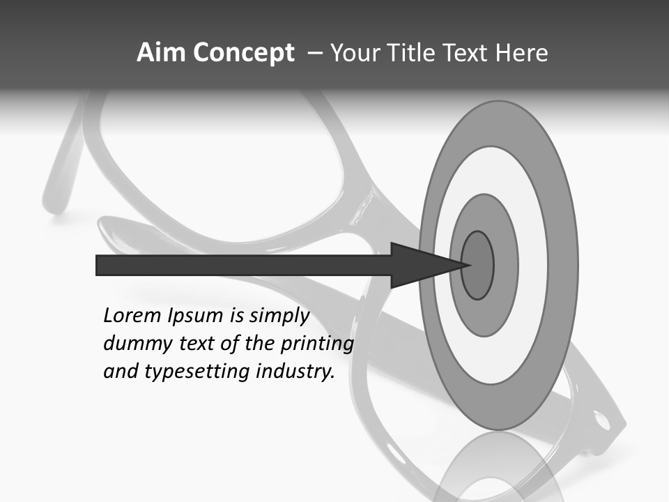 Eyes Lifestyle Eyeglasses PowerPoint Template