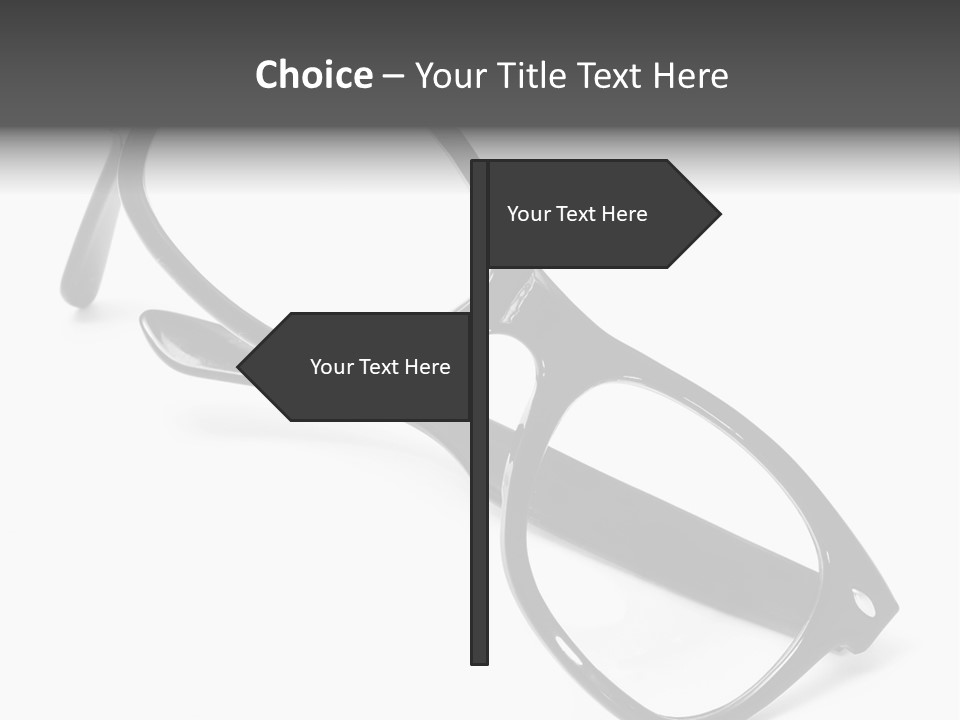 Eyes Lifestyle Eyeglasses PowerPoint Template