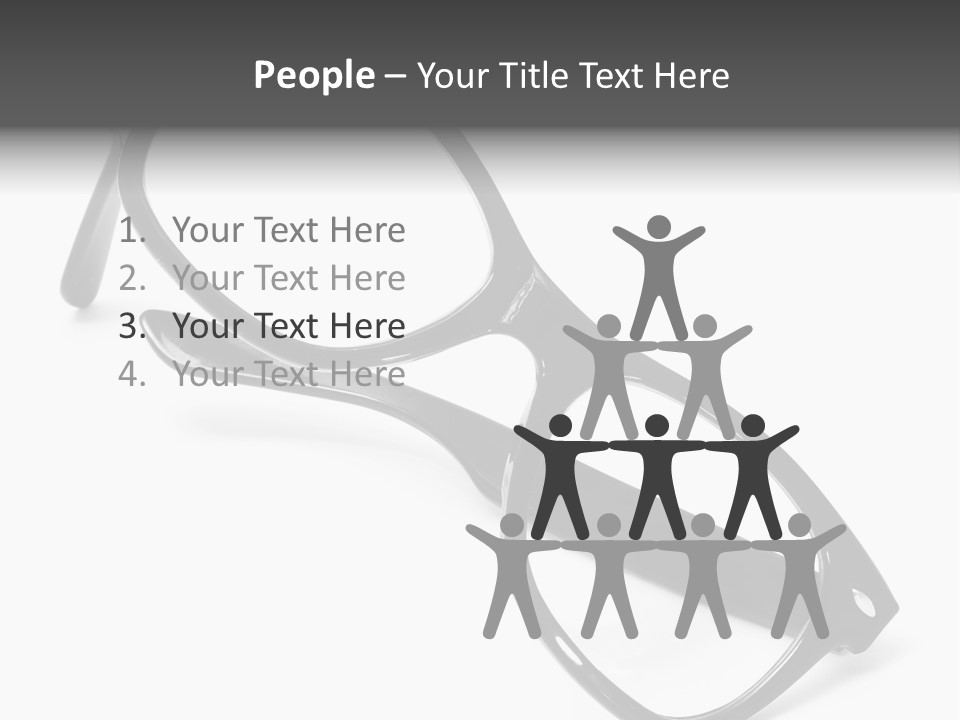 Eyes Lifestyle Eyeglasses PowerPoint Template