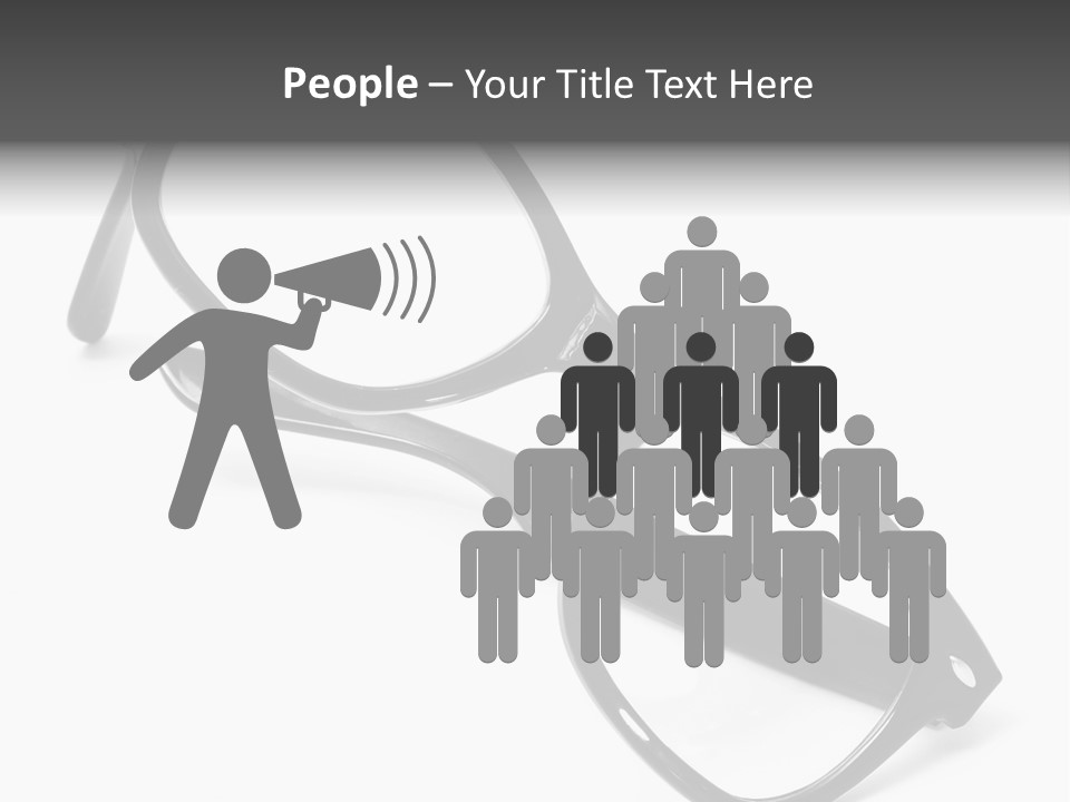 Eyes Lifestyle Eyeglasses PowerPoint Template