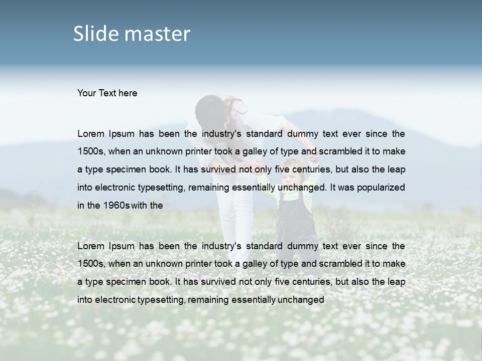 Daughter Parenthood Son PowerPoint Template