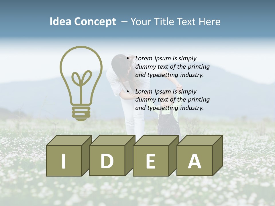 Daughter Parenthood Son PowerPoint Template