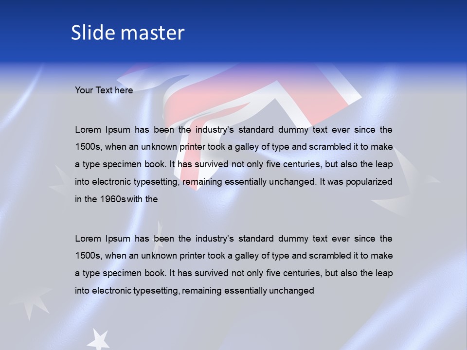 Symbol Fluttering Europe PowerPoint Template