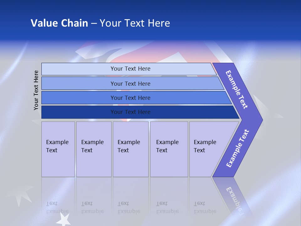 Symbol Fluttering Europe PowerPoint Template