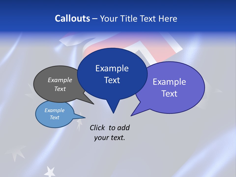 Symbol Fluttering Europe PowerPoint Template