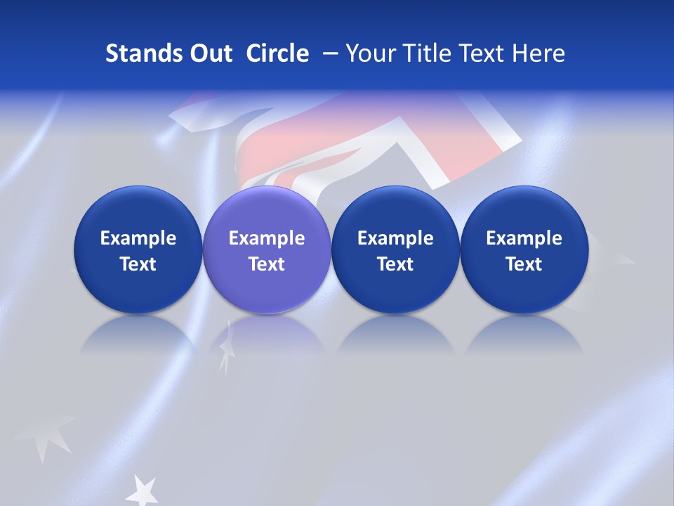 Symbol Fluttering Europe PowerPoint Template