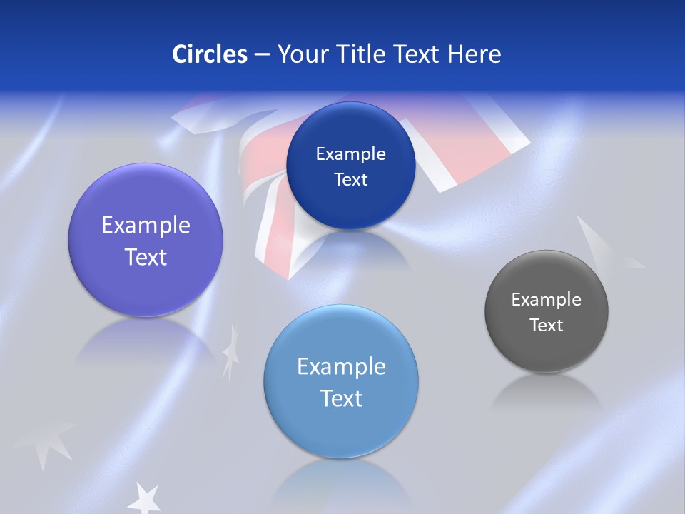 Symbol Fluttering Europe PowerPoint Template