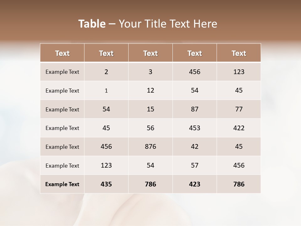 One Purity Perfection PowerPoint Template
