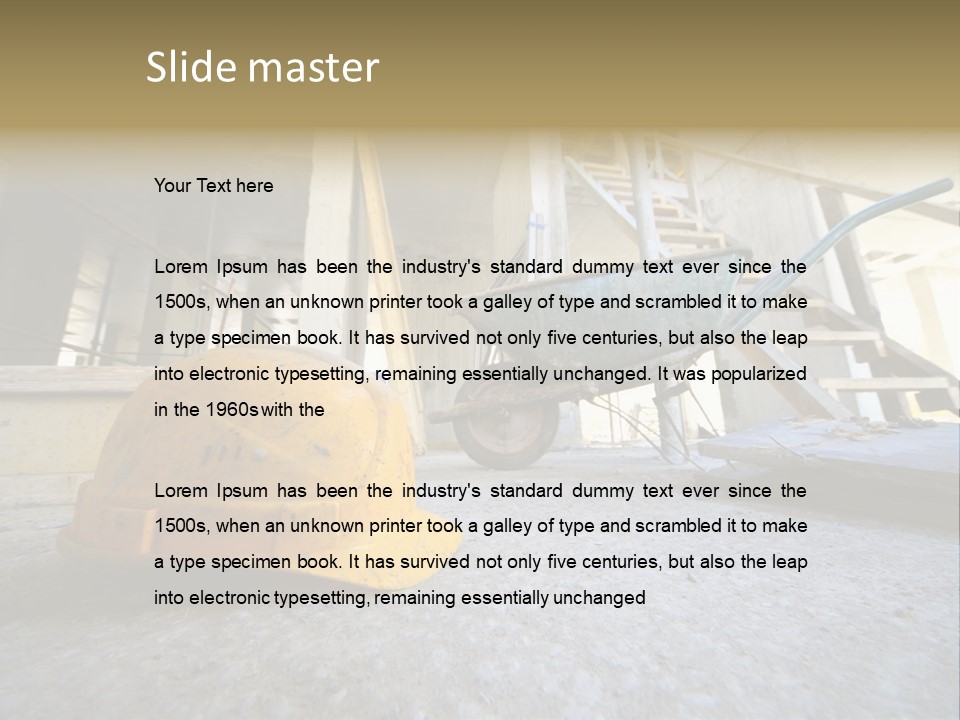 Exterior Hard Trade PowerPoint Template