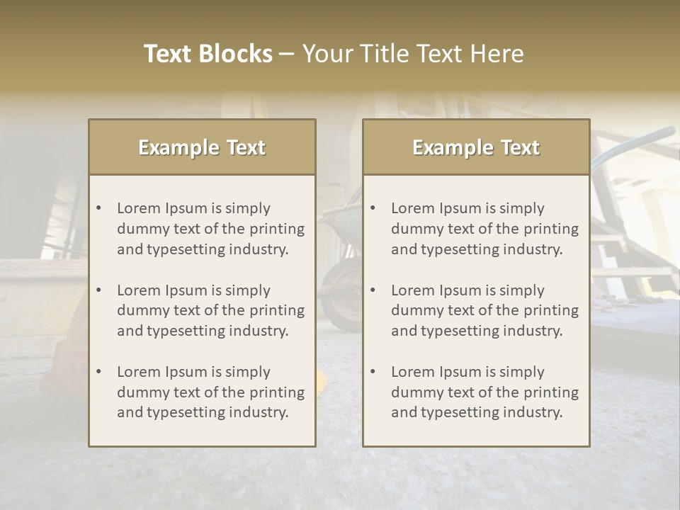 Exterior Hard Trade PowerPoint Template